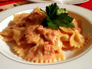 farfalle salmone